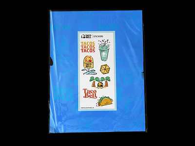 Taco Bell Sticker Pack design drawing il illustration logo sticker pack stickers taco bell