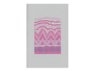 Natural Zine - Second Printing - Cover drawing flo pink riso risograph self publishing zine