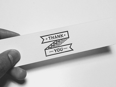 Thank You - Letterpress letter press letterpress printmaking thank you