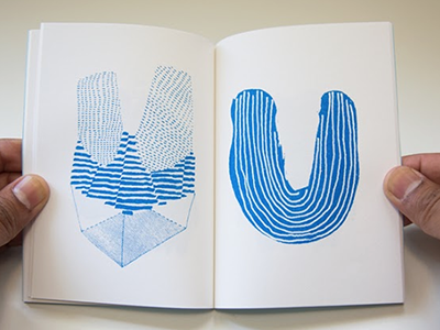 Ghostwaves: 002 book drawing perfect bound print riso risograph