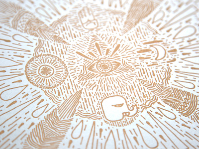 Letterpress print detail