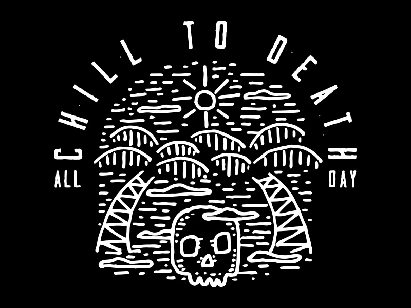 Screen Shot 2017 08 11 At 8.56.49 Am skull palm trees t-shirt design merch band merch apparel