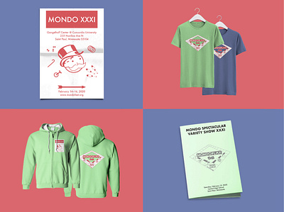 Mondo XXXI apparel brand identity branding design graphic design logo poster print