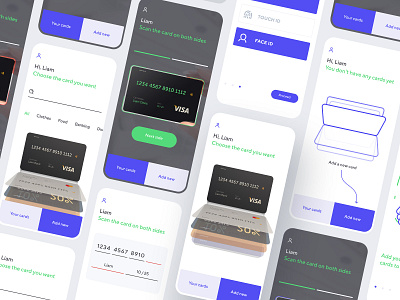 Boxcard – all plastic cards in one application animation app banking branding card clean dashboard design discount flat graphic design icon illustration interface mobile plastic typography ui ux wallet