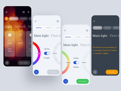 Smart home app app clean dashboard design flat home interface mobile smart smart home ui ux