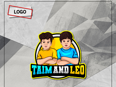 KIDDOS custom logo design gamers kids kids art kids illustration logo mascot streamer vlog vlogger youtube channel youtuber