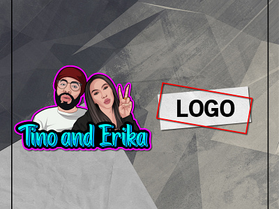 COUPLE LOGO art cartoon character catoon couple design illustration logo logo design logo designer logo ideas logo maker mascot mascot design mascot logo streamer vector art youtube channel youtuber