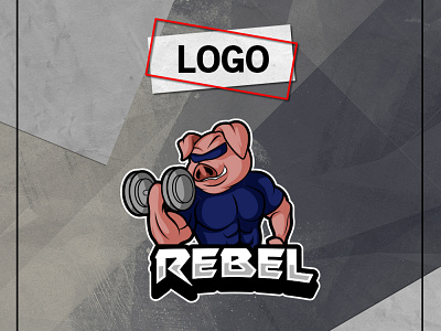 PIG LOGO animal cool design graphic design illustration logo logo design logo designer logo ideas logo maker mascot pig pigs pork streamer vector youtube channel youtuber