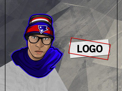 LOGO DESIGN branding design illustration logo mascot streamer ui vector youtube channel youtuber