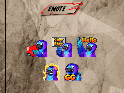 BIRD EMOTES design emote game