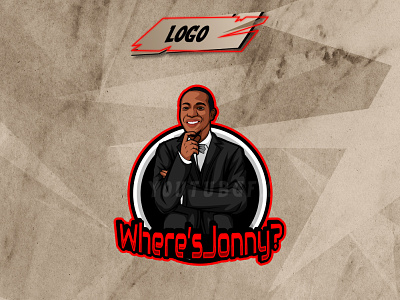 WHERE'S JONNY? design illustration logo mascot youtube channel