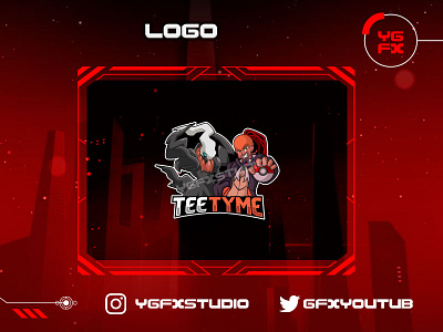 GAMING LOGO branding design illustration logo mascot streamer ui vector youtube channel youtuber