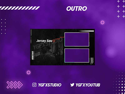 DESIGN OUTRO animation branding design graphic design illustration intro logo logo outro mascot outro outro design outro video streamer vector youtube channel youtuber