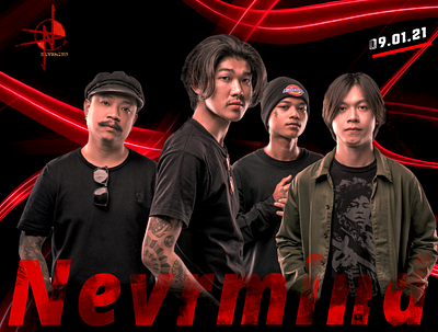 Nevrmind is a Music band in Cambodia. band khmer music photoshop poster