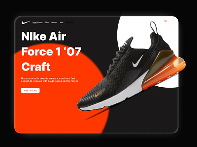 Nike shoe shop Ui 3d animation banner design branding design design app graphicdesign logo ui ux