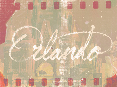 Orlando florida lettering orlando places type