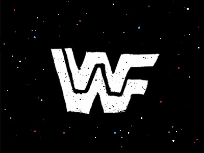 WWF Logo 80s american hulkamania imtrash logo wwf