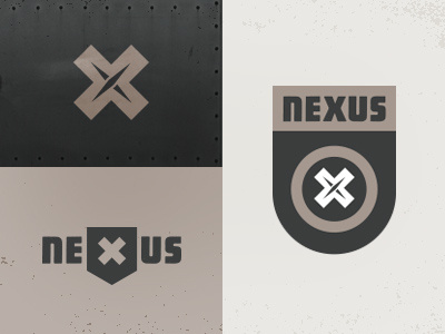 Nexus branding concept icon logo nexus x