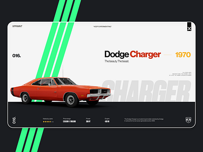 XPRMNT 016 brand strategy branding car charger design dodge graphic design illustration interface layout logo ui ux webdesign
