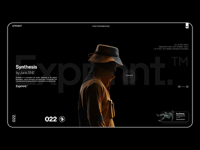 XPRMNT 022 brand strategy branding cyberpunk design graphic design landing page layout tech wear ui ux web