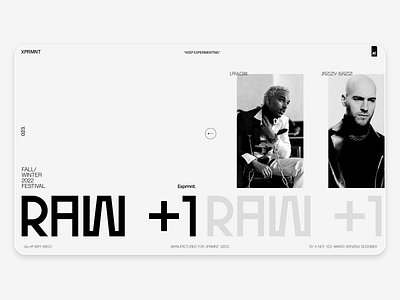 XPRMNT 023 brand strategy branding brutalism design graphic design hip hop landing page layout rap ui ux web