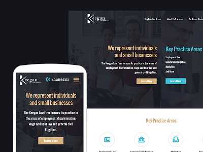 Keegan Firm website redesign