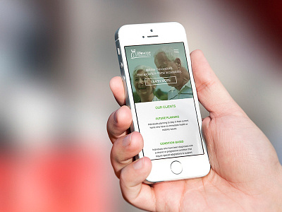 Mobile Shot Of Website Re-Design for Home Accessibility Company