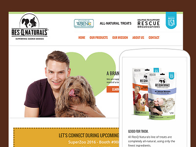 Website Re-Design for Dog Food Company That Cares