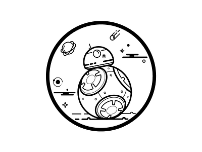 BB-8 graphic design vector