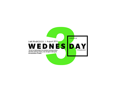 Wednesday Typography