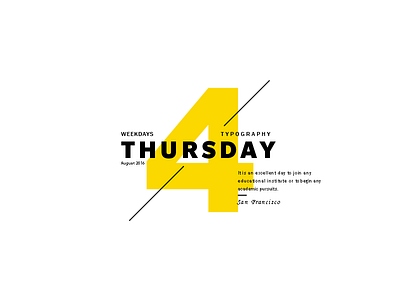 Thursday Typography typography