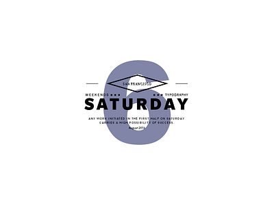 Saturday Typography