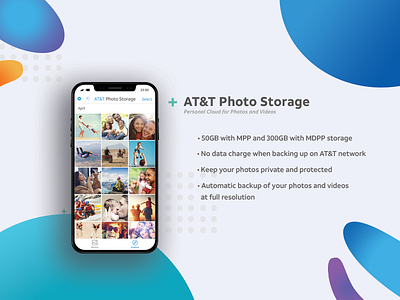 Handout to promote AT&T Photo storage android