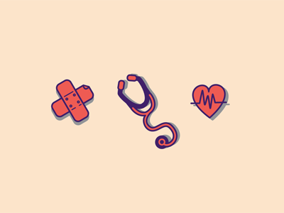 ARC Icons bandaid heart hospital icons medical