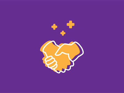 Visits greeting hands handshake hospital icons illustration medical visits