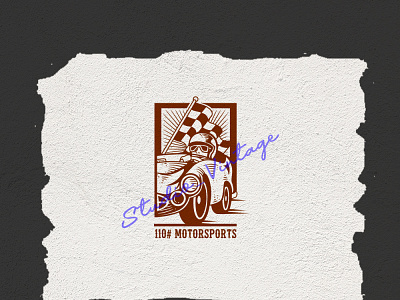 Motorsports logo art cartoon design flat graphic design icon illustration logo vector vintage