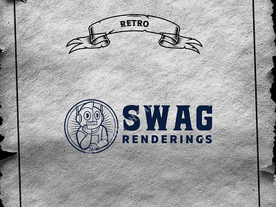 CUSTOME LOGO "SWAG" affordable awesome branding company cool design illustration logo logo custome retro robotics swag ui ux vector vintage vintage logo