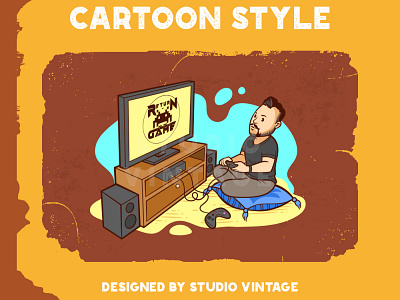 CARTOON STYLE MODE branding design illustration logo retro ui ux vector vintage vintage logo