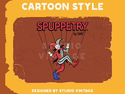 CUSTOME CARTOON STYLE affordable art amazing branding cheap clown creativity design happy clown illustration logo logo company retro retro logo sanworld ui ux vector vintage vintage logo wonderfull