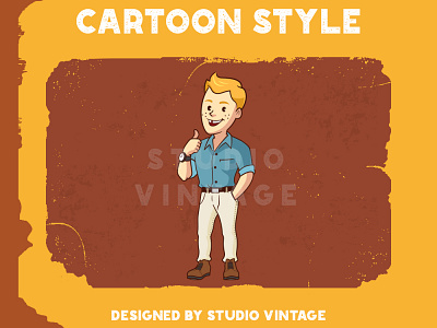 CUSTOME CARTOON STYLE branding design illustration logo retro ui ux vector vintage vintage logo