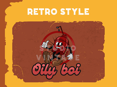 OIL BOY design logo vector