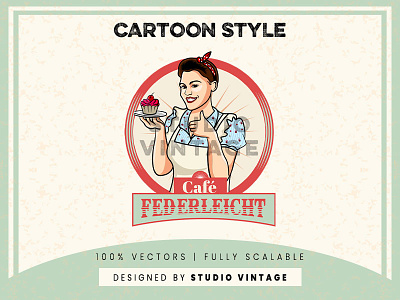 CUSTOM CAFE LOGO branding design illustration logo retro vector vintage vintage logo