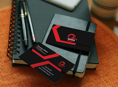 Business Card design flat logo