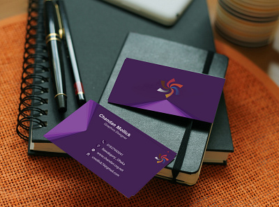 Business Card (Demo) design flat logo minimal vector