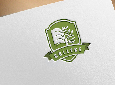 Education Logo design flat logo minimal vector