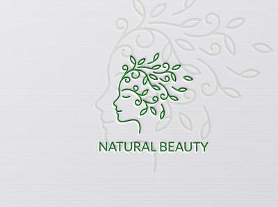 Natural Beauty design logo logo creation minimal natural beauty vector