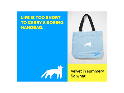 Velbag bag branding branding design concept layout velvet
