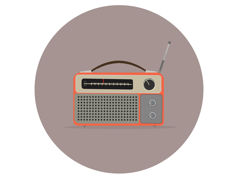 Radio andrew brodhead animation brodhead gif illustration radio tunein tunein radio