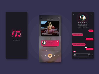Spotify meets Tinder ? branding graphic design motion graphics ui user research ux