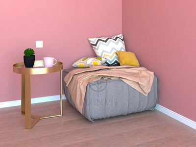 Pink corner 3dart 3ddesign 3dmodel 3dmodeling 3drender 3dsmax